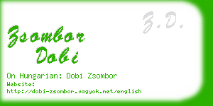 zsombor dobi business card